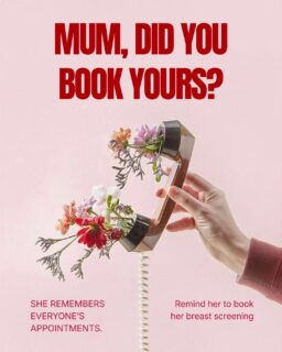 There’s always someone to check on, something to remember, somewhere to be.
And your own appointment becomes “I’ll book it later.”
This Pink October, make time for your breast screening and remind someone you love to book hers. 🎀