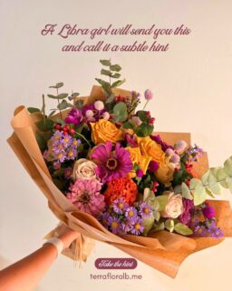 Your Libra girl celebrates a whole season, not just a birthday, and expects you to keep up. 🤭♎️
Running out of surprise ideas? Flowers are definitely on her wishlist.
Just over two weeks left. DM us to send hers.