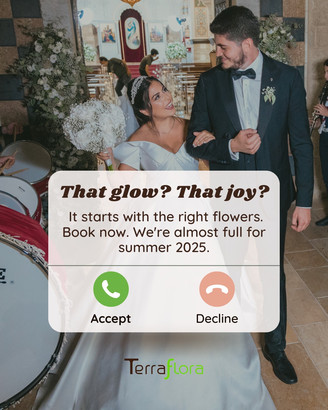 Summer 2025 brides: it’s now or never. 💍
Our floral calendar is almost full, but we’d love to bring your vision to life.
We only take on a few weddings each weekend to give every bride the attention she deserves.
✨ Want your florals to reflect your personality?
🗓️ Limited dates left for this summer
💌 DM us or call +961 70 50 15 50 to book your free consultation