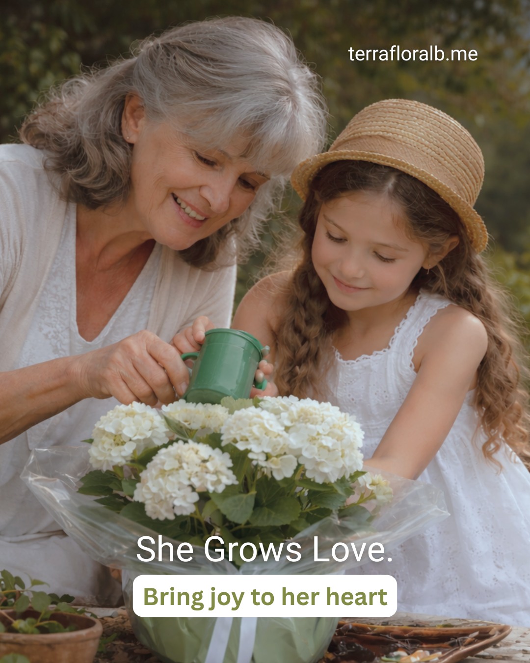 Even when the world around feels unsettled,
she grows love and creates peace.
She is my safe place.

No matter the distance, let your love reach her.
Pre-order her Mother’s Day flowers at terrafloralb.me 🌸