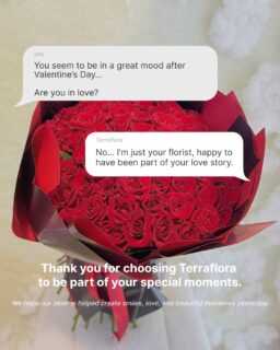 Your smiles were our favorite delivery. 🌹
Thank you for choosing TerraFlora.