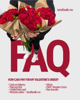 Ordering flowers to Lebanon?
We accept almost every payment method so you have zero excuses 💳💐
Pre-order now: terrafloralb.me