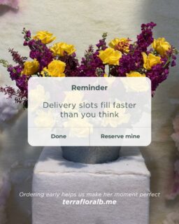 Her smile is worth planning ahead 🌸
Order early and let us prepare something unforgettable for her. 

🌐 terrafloralb.me
📲 +961 70 50 15 50