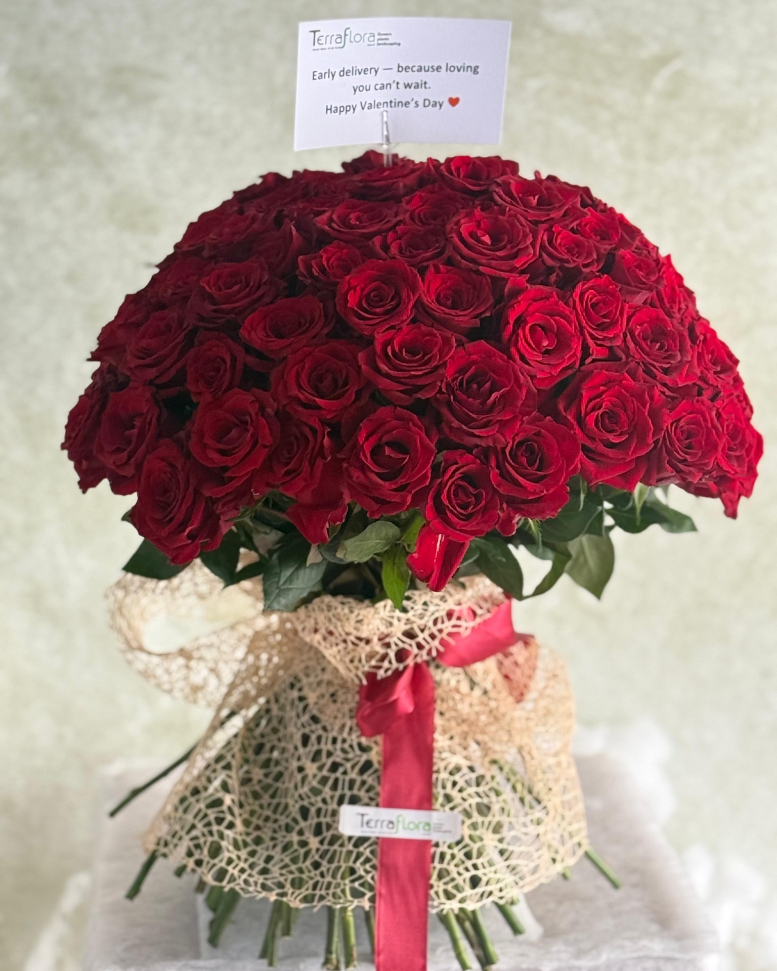One reason? Never enough. ❤️🌹
101 Reasons bouquet, delivered straight to her office, because love can’t wait.
Order yours online terrafloralb.me